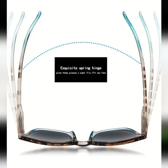 LAST PAIR!! 1:00 Tortoise Shell and Green READING SUNGLASSES - Picture 4 of 8